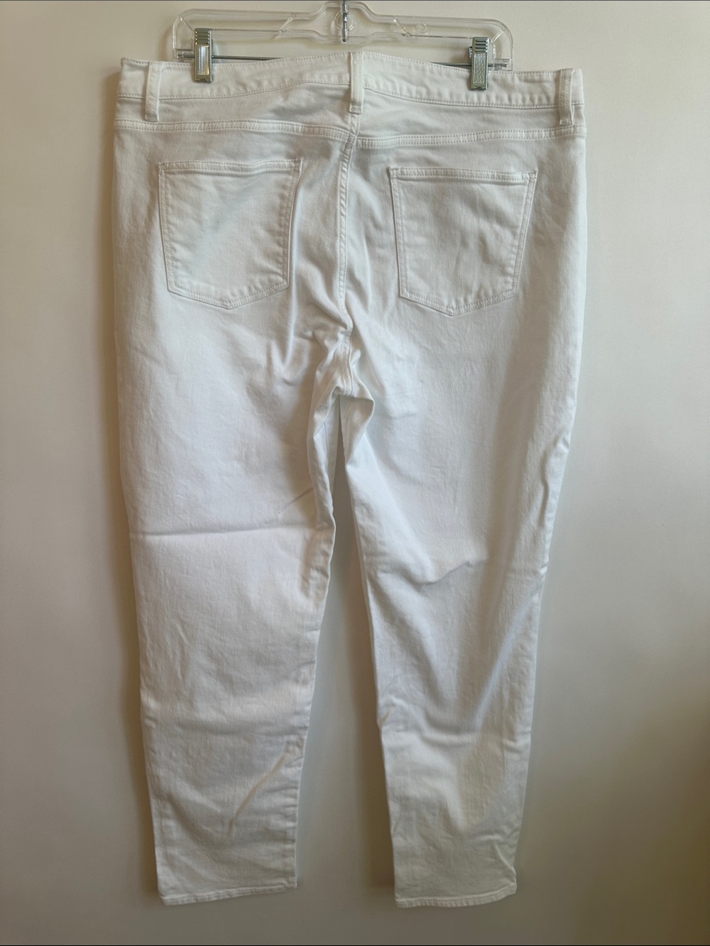 Talbots White Skinny Ankle Jeans with Stretchy Comfort - Picture 2 of 8
